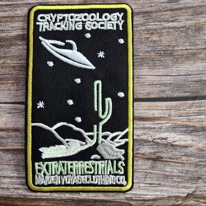 Extraterrestrials Ufo Aliens Cryptozoology Embroidered Iron on Patch